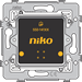 Muurprint bussysteem — Niko Enkelvoudige muurprint met sokkel voor Niko Home Control, 71 x 71 mm, 550-14117